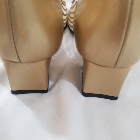 J. Renee Dressy Heels Gold Mesh 7M - Picture 11 of 13